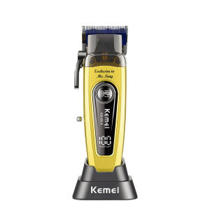 Kemei | Tông Đơ Cắt Tóc Chuyên Nghiệp Kemei KM-90-4 Dành Cho Thợ Cắt Tóc 11500 Vòng/phút Động Cơ Không Chổi Than Máy Cắt Tóc Có Thể Sạc Lại Cho Nam Với 3-4 Đầu Phun