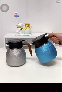 （焖茶壶）New 316 stainless steel stewing teapot household intelligent temperature display teapot tea and water separation high value insulation kettle