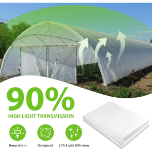 Polyethylene UV plastic 16ft x 10meter (80 microns) GREEN HOUSE/ HYDROPONICS / FARM / SHADE / MAKAP