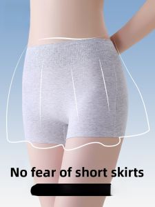 miiow | Cat Person Safety Shorts Skirt Two-In-One Thin Base Four-Corner Briefs Anti-Light Walking Shorts High Waist Cotton Spandex Shorts