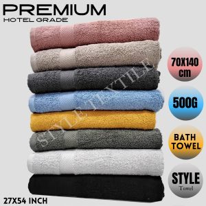 Bath Towel 100% Cotton 70x140cm Premium Towel Hotel Grad Soft Fluffy 400gram Tuala Mandi