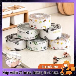 1M*3.8cm Wall Corner Sealing Adhesive Tape PVC Waterproof Mildew Proof Sticker Self Adhesive Tile Crack Sink Edge Repair Sealant Tape Kitchen Bathroom Crevice Strip