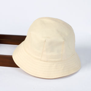 Foldable Pure Cotton Short Brim Fishing Cap Womens Summer Sun Protection Korean Artistic Versatile Bucket Hat Casual round Top