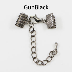 10 Chiếc Khóa Dây Da Kèm Xích Khóa Móc Tôm Hùm Phụ Kiện Nối Làm Đồ Trang Sức Tự Làm Bằng Hợp Kim Kẽm