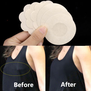 【♡Lovely girls house♡】60Pcs ผ้าคลุมบราแบบแปะสายรัดอกที่มองไม่เห็นผ้านอนวูฟเวนชุดชั้นในสติ๊กเกอร์แบบใช้แล้วทิ้ง