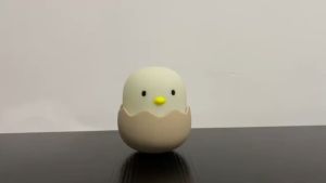 Led เด็กสัมผัสไฟกลางคืนซอฟท์ซิลิโคน USB ชาร์จห้องนอนตกแต่งของขวัญสัตว์ไข่เปลือกไก่ข้างเตียงแสงเด็ก