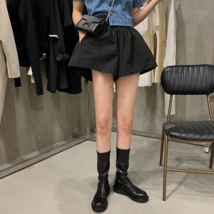 High Waist A-Line Flower Bud Pants Women Summer New Casual Wide Leg Shorts Hot Pants Alice Stylish Versatile Regular Thickness Polyester Fiber