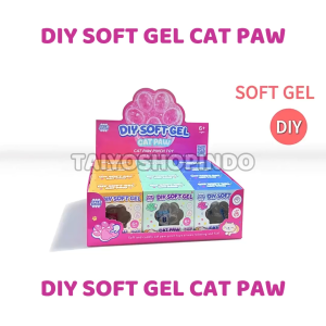 TAIYO DIY Soft Gel Cat Paw Pinch Toys Telapak Kucing Pencet Lembut Stress Relief Mainan Anak