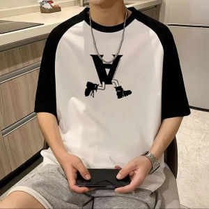 Áo Thun Cotton Nam Mùa Hè Dáng Rộng Tay Ngắn in Họa Tiết Thời Trang Thường Ngày Không Cần Ủi Áo Thun Cotton Nguyên Chất