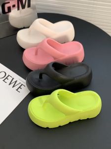 DBPLO SHOES New for Women Slippers Thick Bottom Flip Flops Non-Slip Beach Shoes