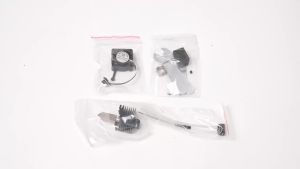 【New】0.2mm Nozzle Hotend Kit Hotend Kit 0.2mm Hardened Steel Nozzle Extruder Hot End with 2510 Fan for Bambu P1P P1S 3D Printer