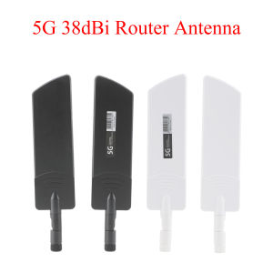 2PCS 5G 38dBi Router Omni Antenna SMA/RP-SMA Male 600-6000Mhz For Computer Network Card WLAN Router For ASUS Router