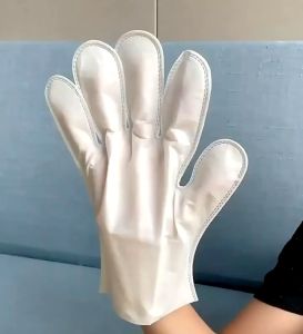 Vaka.shop ถุงมือทำความสะอาดสัตว์เลี้ยงแบบใช้แล้วทิ้ง น้ำยาดับกลิ่นอาบน้ำสุนัขและแมว