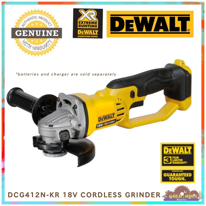 Lithium Ion Dewalt Dcg412b Review DeWalt DCG412N-KR 18V Cordless