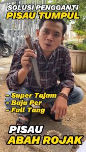 Jawara Pisau | Pisau Dapur Sayur Seset Daging Super Tajam Abah Rojak Khas Ciwidey