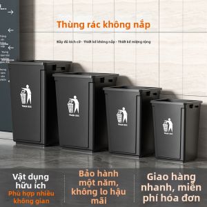 Thùng Rác Hình Chữ Nhật Mở Đỉnh Dung Lượng Lớn