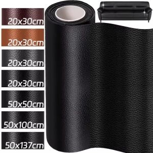 เทปกาวเกาะแน่นด้วยตัวเองซ่อมหนังแผ่นซ่อมหนังโซฟาผ้าตัดที่นั่งรถเฟอร์นิเจอร์สำหรับบ้านร้านอาหาร