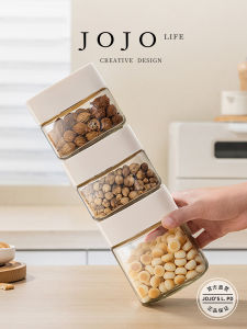 Food Grade Glass Sealed Storage Jar for Kitchen Wine Fermentation Container Vortex PD Jojos Simple Design Cooking Utensil