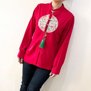 ECLAIRE 003 Kemeja Embroidery Bordir Cheongsam Imlek CNY Lunar Chinese New Year Etnis Import ozgb