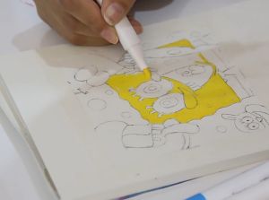 ปากกามาร์กเกอร์สีอะคริลิคปากกาศิลปะสําหรับเด็ก 12/24/36/48 สีเหมาะสําหรับการวาดภาพ / และศิลปะ / DIY Acrylic paint marker pen สามารถเขียนบนแก้วพลาสติกหรือโลหะ