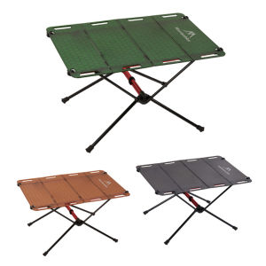 【New Arrival】 Camping Table Lightweight Folding Camping Table Multifunctional Foldable Tactical Table with Carry Bag Beach BBQ Cooking