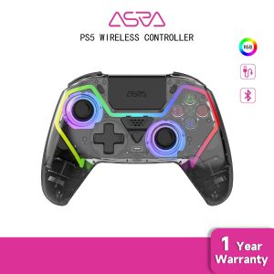 Tay Cầm Không Dây Trong Suốt HG-04D Cho PS5/PC/iOS/Android/Steam Với Bluetooth 5.3 Nút Macro Touchpad Cảm Biến Hall Cần Điều Khiển