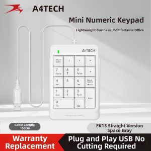 A4Tech | USB Wired External Numeric Keypad for Desktop Computers and Accounting