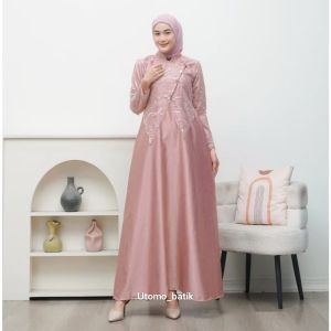 Sahara Dress janggan kekinian gamis maxi burkat lebaran terbaru 2026 gamis kondangan pesta