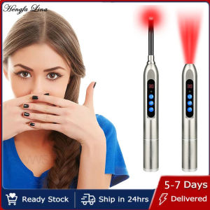 Hengfa Lina Red Light Therapy Device Cold Sore Canker Sore Treatment Infrared Light Therapy Wand for Mouth Nose Ear Knee Feet Hands Ankle