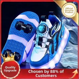 Boys Retractable Wheels Skate Shoes