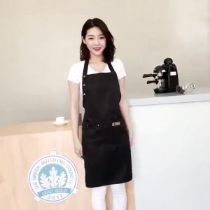 Radiumshop แฟชั่นผ้าใบผ้ากันเปื้ สำหรับกาแฟ ร่วมกันในงานตัดผม และงานครัว