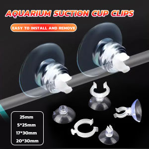 Baete Aquarium Suction Cup Clips Air line Tube Holders Clamps Fish Tank Hose Holder Clips 25mm 30mm