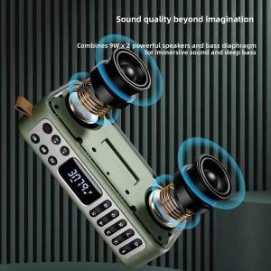 Sansui F36 Portable Bluetooth Speaker High Bass Sound Charging Home Audio Wireless Speaker Dual Driver Neodymium Magnet