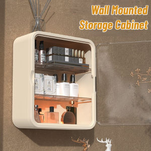 Wall Mounted Storage Rack Bathroom Cosmetic Perfume Blind Box Figurine Storage Box Without Nails