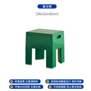 เก้าอี้รองเท้าพลาสติกแบบพกพาที่มีคุณสมบัติพิเศษสำหรับใช้ในบ้าน วัสดุ ABS สีพื้นผิวเรียบ