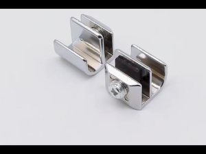2Pcs Glass Door HandleGlass Clip Handle for Glass 3-5mm Showcase Glass Cabinets Drawer