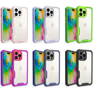 สำหรับเคส iPhone 16 Pro Maxป้องกันเลนส์กล้อง2 In 1แข็งแบบใสหลัง + เคสป้องกันการกระแทกกันฝุ่นกันชนหน้าสำหรับ iPhone 16 Plus16 Pro15 Pro14 Pro Max13 Pro 1211