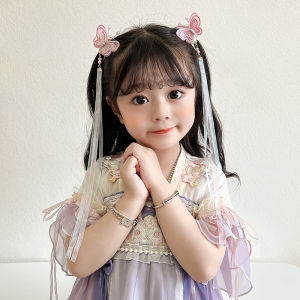 Princess Style Flowing Tassel Hair Clip for Girls' Traditional Chinese Costume Accessories