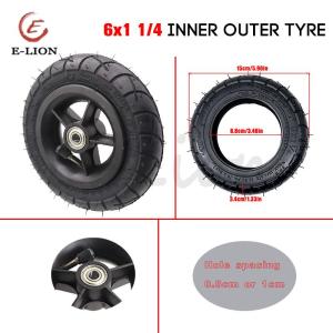 6 Inch 6x1 1/4 Inner Tube Outer Tyre Wheel for Wheelchair Pneumatic Gas Mini Electric Scooter Accessory 6*1 1/4 Inflation Tire