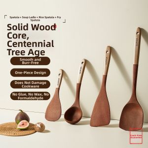 MIVOFIVO | Heat-Resistant Non-Stick Wooden Shovel