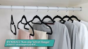 Velvet No trace Non-Slip Hangers 50/20Pcs Premium Hanger Space Saving Clothes Felt Hangers Heavy Duty Adult Hanger For Coat Suit Coat Hanger Duty detachable Hook Rotates 360 ° Elegant Design Classy Aesthetic Home Buddies Organizer