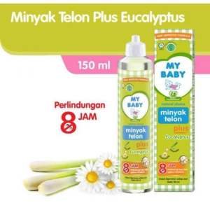 Minyak telon my baby plus eucalyptus/lavender JUMBO 150ml