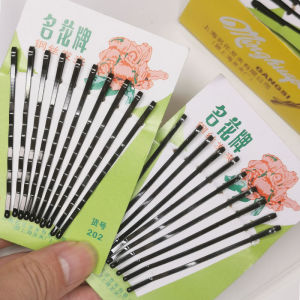 Large 6.5cm Black Hair Clips for Women Fringe Styling Edge Hair Clip Headwear Alloy Material Korean Style Fashion Accessories