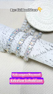 Diamond kristal kualitas grade A premium aplikasi cangkang 3D per 50 cm