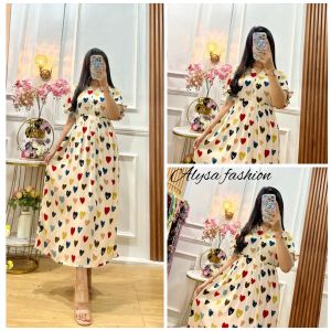 NALLA LONG DRESS / DASTER MOTIF KEKINIAN / DASTER MODEL TERBARU / DASTER CANTIK