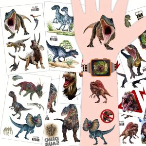 12 ชิ้นการ์ตูนไดโนเสาร์ Tattoo สติก