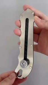 Imura | Pisau Cutter Stainless Steel Kertas Dinding Baja Cuter Besi Multifungsi 18 MM Tahan Karat