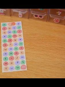 UMI Aesthetic Alphabet Letter Number Sticker Self Adhesive Cute DIY Art Craft Decoration Scrapbook Stationery Huruf ABC