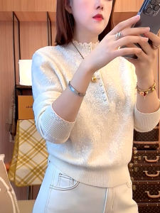 ZHILU | Áo Sweater Knit Cổ Trung Dài Thời Trang Giúp Gọn Người