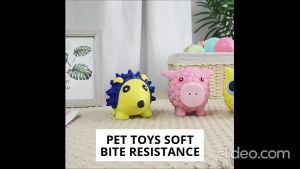 Eetoys Pet Toys Soft Bite Resistance - Latex Toy With Sound Pig